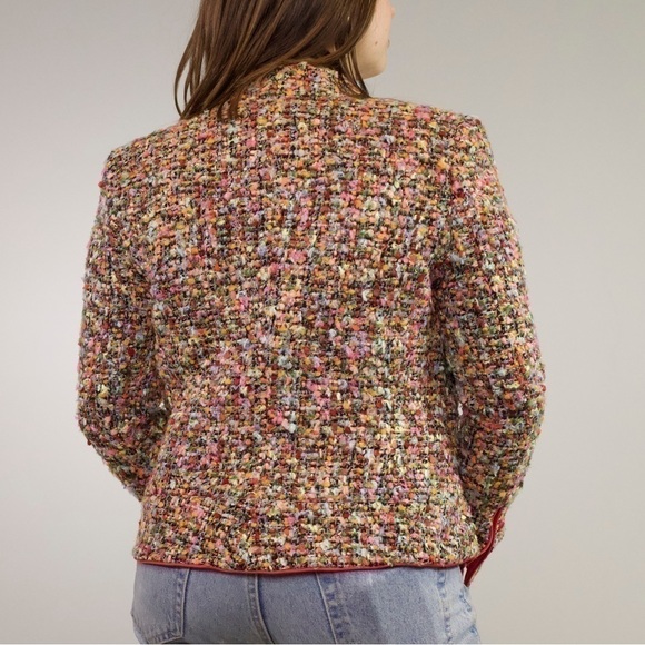 Armani Collezioni gorgeous vibrant tweed jacket lined in silk - Picture 9 of 15